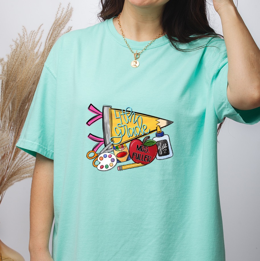 4th Grade Teacher Shirt, Personalized Teacher Appreciation Gift, Back To School T-Shirt, Custom Fourth Grade Educator Tee - Image 2