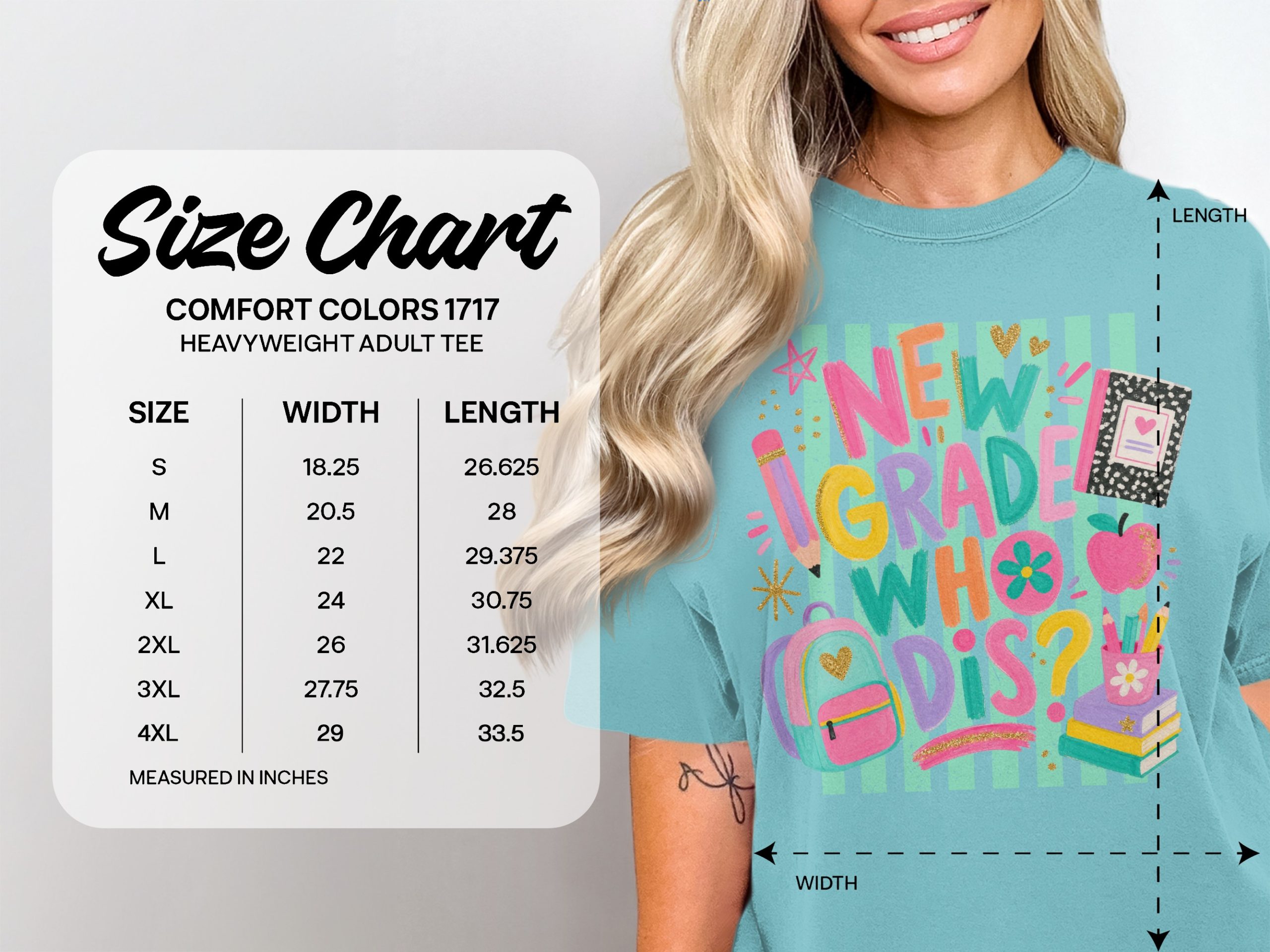 New Grade Who Dis? Back to School Teacher Shirt, Funny Student Life Tee, Colorful First Day of School Apparel, Cute Gift T-Shirt - Image 11