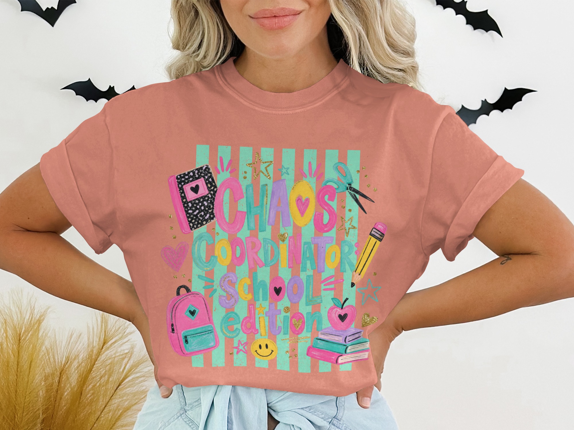 Chaos Coordinator School Edition T-Shirt for Teachers, Back to School Teacher Gift, School Staff Appreciation Tee - Image 2