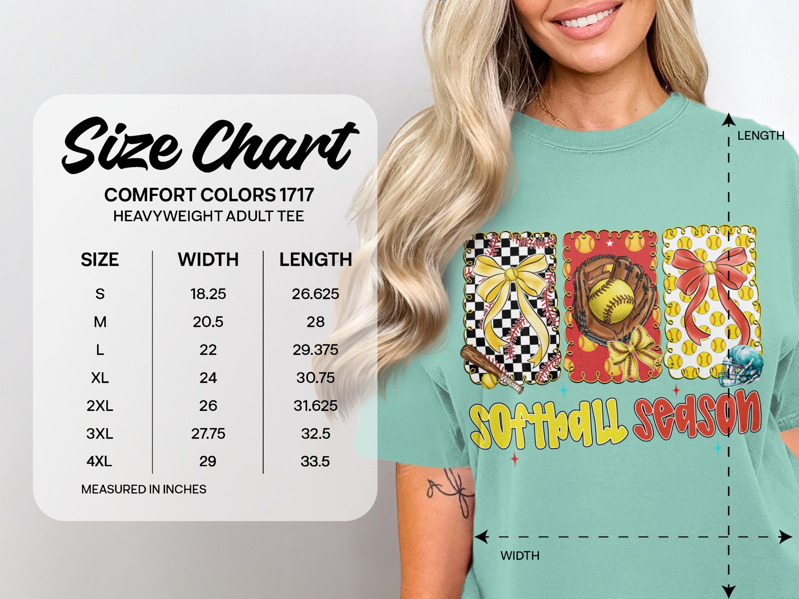 Softball Season T-Shirt, Comfort Colors® Softball Mom Tee, Player Gift, Game Day Shirt, Team Spirit Apparel - Image 4