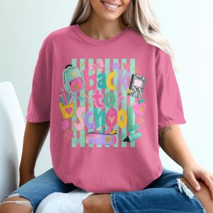 Back to School T-Shirt | First Day of School Tee | Teacher Appreciation Gift | Student Supplies Colorful Shirt | New Academic Year