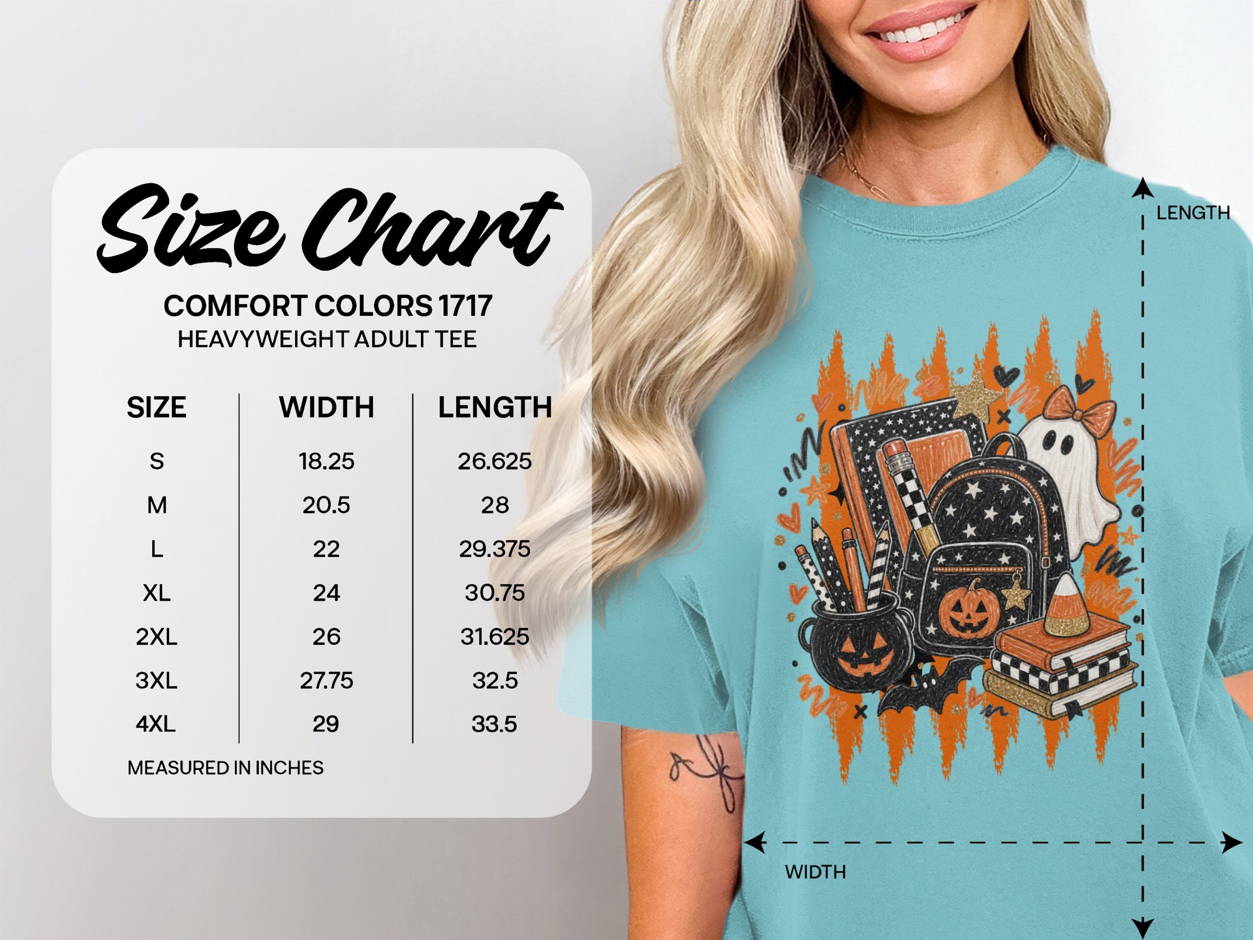 Spooky Cute Teacher Halloween T-Shirt, Back To School Ghost Pumpkin Tee, Fall Educator Shirt Gift, Funny Autumn Outfit for Her - Image 11
