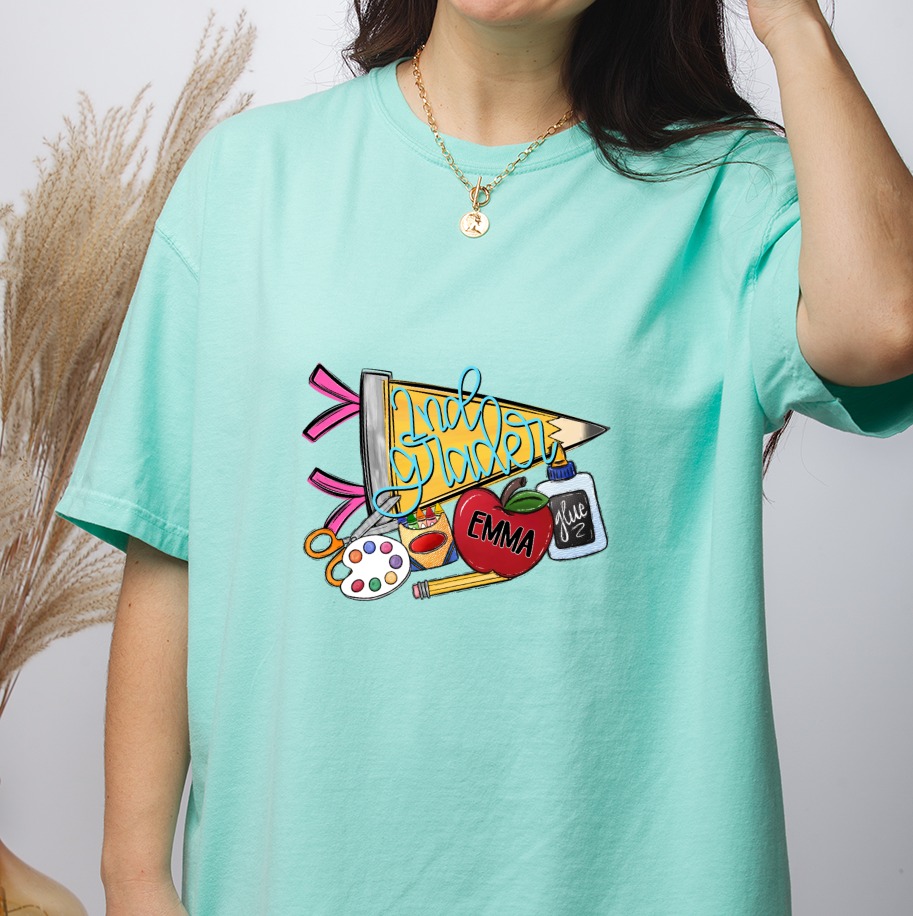 Welcome Back To School Tee, Cute Teacher Appreciation T-Shirt, Personalized Teacher Name Shirt, Educator Gift - Image 2