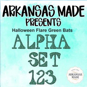 Halloween Flare Green Bats Alpha Set 123 Digital PNGs - Spooky Bat Alphabet & Faux Gold Spiderweb Font Letters for Crafts, Sublimation