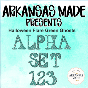 Halloween Flare Green Ghosts Alpha Set 123 PNGs | Spooky Ghost Digital Alphabet Letters Numbers ClipArt Bundle