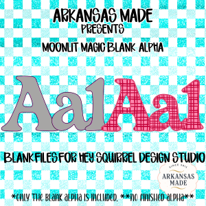 Digital Blank Alpha for Hey Squirrel Design Studio | Customizable SVG Font Files | Crafting Monogram Clipart PNG
