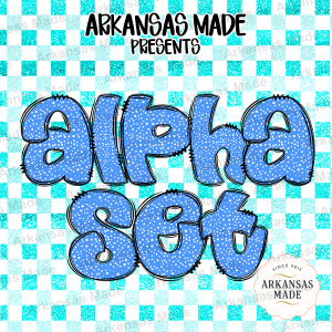 Bubble Alphabet PNG Set | Cute Polka Dot Letters Digital Download for Sublimation & Crafting, Hand Drawn Alpha Pack, Instant Alphabet Bundle