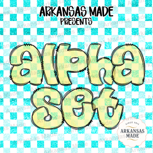 Alpha PNG Set Distressed Plaid Letters Alphabet PNG Bundle Faux Gingham Sublimation Font Bubble Outline Digital Download