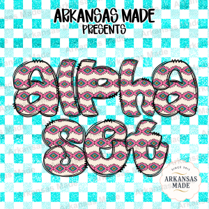 Southwestern Alpha PNG Set, Aztec Tribal Alphabet Letters, Boho Western Digital Download for Crafters, Sublimation Design Bundle
