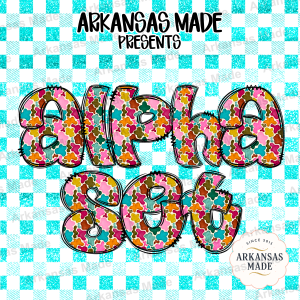 Alpha Seta PNG Set, Vibrant Cow Print Bubble Letters, Faux Stitching Effect Digital Download for Trendy Sublimation & Crafts