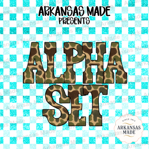 Camo Alphabet PNGs | Camouflage Letters Full Set | Military Alpha Pack Digital Download for Sublimation & Crafts | Hunter Army Font Design