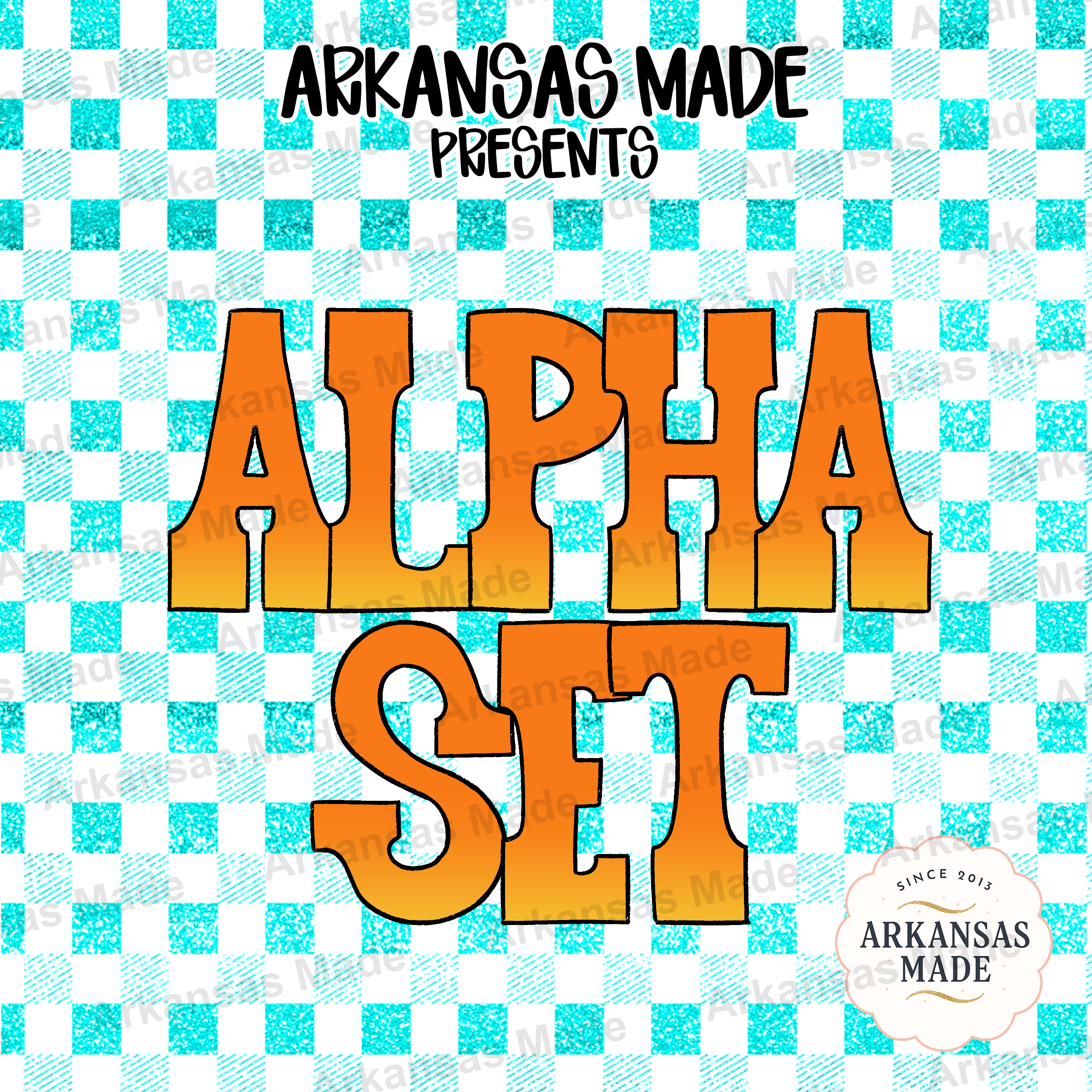 Bold Orange Yellow Gradient Alpha PNGs Set for Sublimation & Crafts | Varsity Block Letter Alphabet Digital Download, T-Shirt Design Letters
