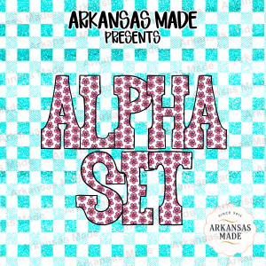 Cherry Blossom Floral Alphabet PNG Set, Pink Flower Letters Font, Cute Spring Blossom A-Z Digital Download, Crafter's Alpha Pack