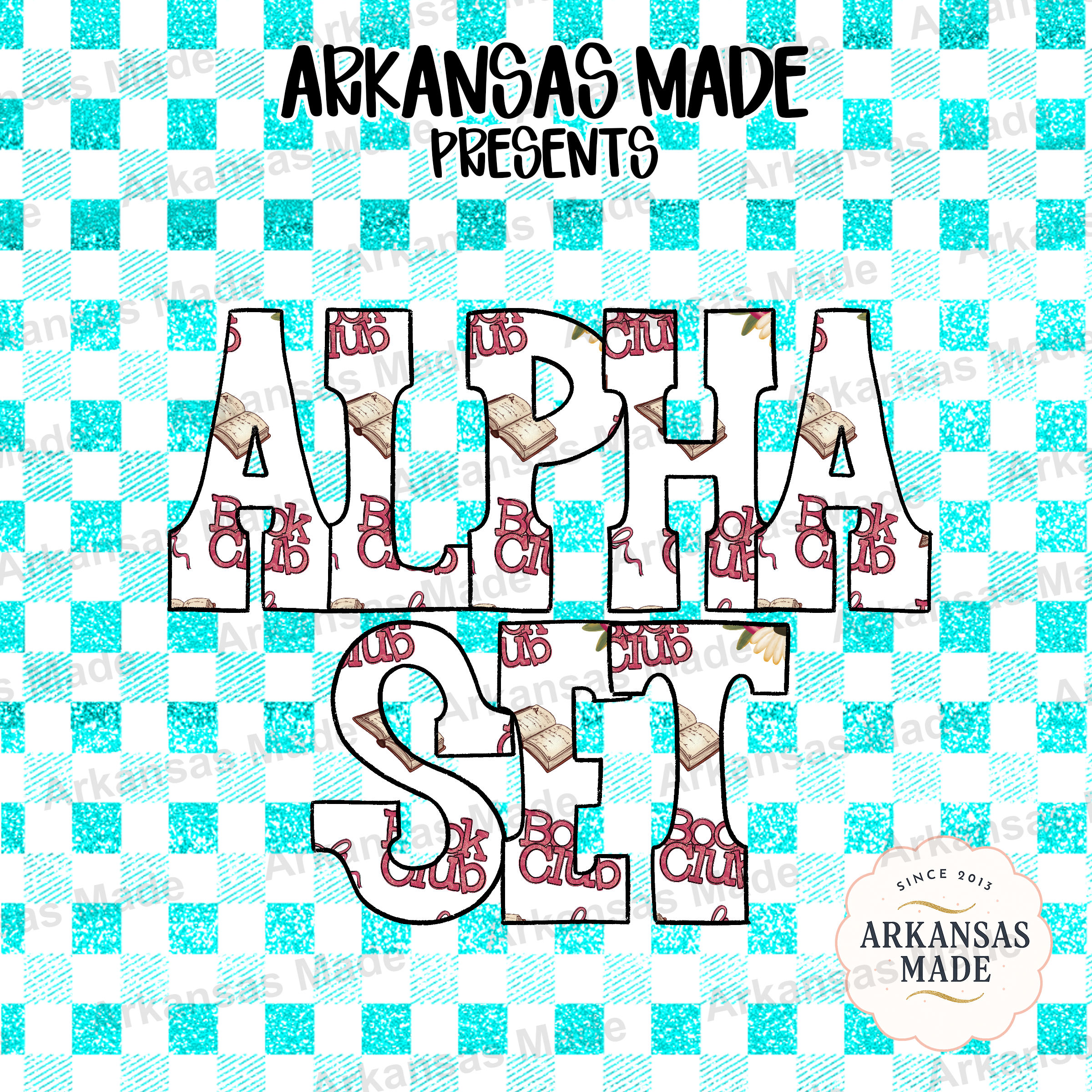 Book Lover Alpha PNG Set, Book Club Letters Alphabet, Digital Download for Bookworm Crafters, Cozy Reading Graphics