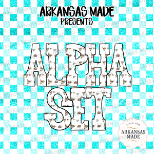 Western Alpha PNG Set, Floral Bull Skull Alphabet Letters, Boho Cowgirl Sublimation Design, Cactus Alpha Pack, Digital Download