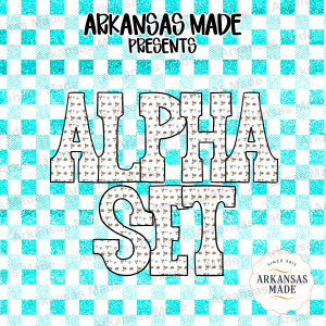 Western Alpha PNG Set | Bull Skull & Cactus Alphabet Letters | Southwestern Digital Font for Sublimation | Cowboy Craft Bundle