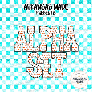 Cheerleading Alphabet PNG Set, Orange White Varsity Letters, Megaphone Bow Pom Pom Font, Team Spirit Alpha PNG Digital Download