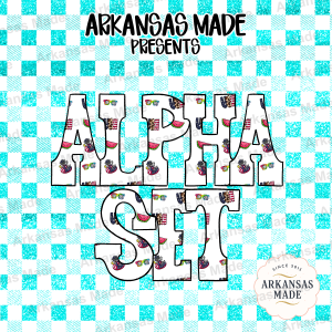 Summer Alpha PNG Set, Lake Life Sublimation Alphabet Letters, Patriotic Watermelon ABCs, Digital Download for T-Shirts & Crafts, Commercial