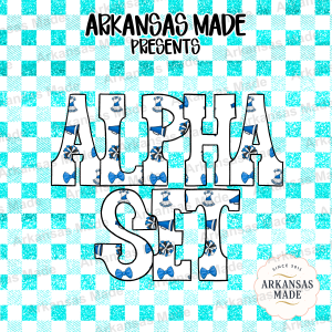 Cheerleader Alpha PNGs Set | Cheer Squad Digital Alphabet Letters | School Spirit Megaphone Pom Pom Bow Font for Crafters & Team Gifts