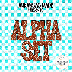 Cow Print Alphabet PNGs, Western Letter Digital Download, Safari Alpha Set, Brown Spotted Letters for Sublimation, Animal Print Font Clipart