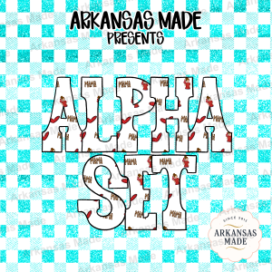 Game Day Mama Alphabet PNGs, Sports Mom Alpha Set, Leopard Print Mama Letters, Red Foam Finger Digital Download Bundle