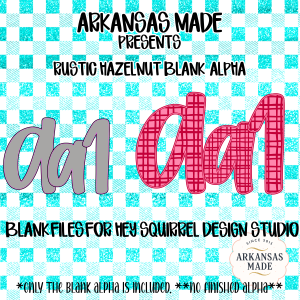Digital Blank Alpha Hey Squirrel Studio | Rustic Hazelnut Font Bundle for Crafters | DIY Letters SVG PNG Design