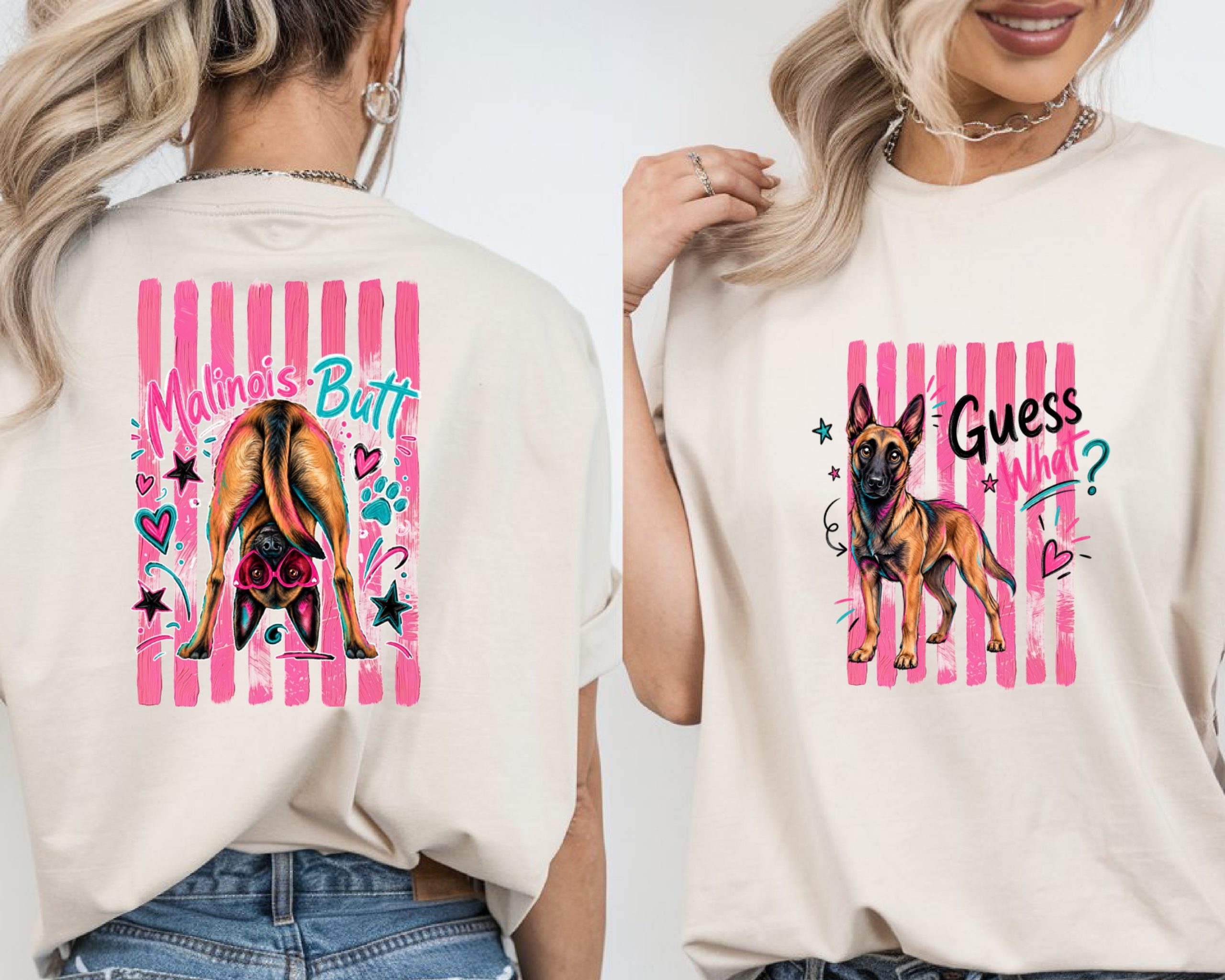 Malinois Butt Digital Design, Funny Belgian Malinois Dog Lover PNG, Humorous Pet Owner Gift File, Dog Mom Graphic - Image 2